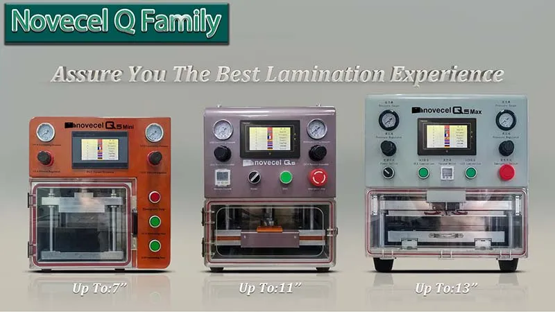 Novecel Q5 lcd экран ламинатор lcd стекло OCA ламинатор для ремонта экрана мобильного телефона изогнутый плоский планшет дисплей 10,5