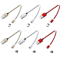 magnetic usb cable for android fast charging micro usb type c cable for samsung xiaomi huawei mobile phone charger wire