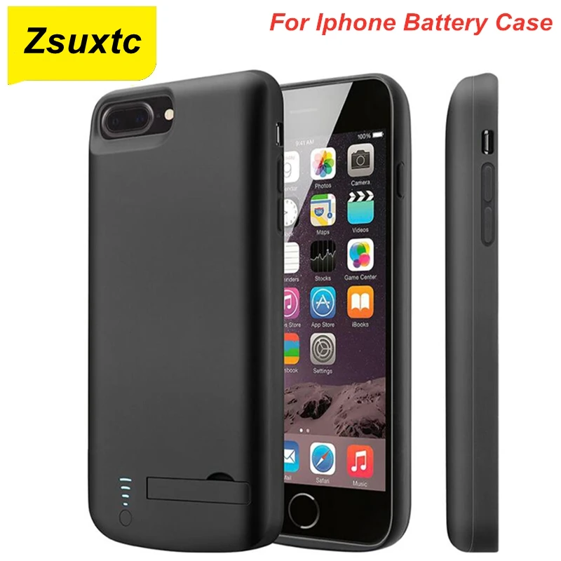 Аккумулятор 10000 мАч для iphone 14 Plus 13 Mini 12 Pro 11 Pro Max X XS XR XS Max 6 6S 7 8 Plus, чехол с зарядным устройством, внешний аккумулятор