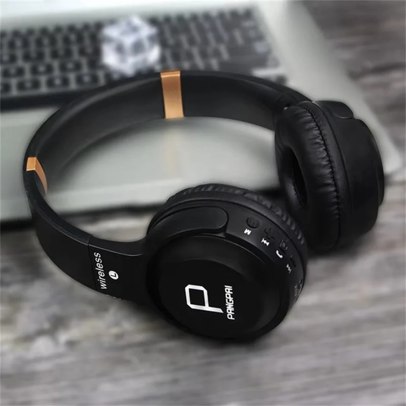 Беспроводная bluetooth-гарнитура Mp3 сабвуфер Выдвижная складная игровая гарнитура Поддержка TF карты, режим AUX, вызов. Функция fm-радио
