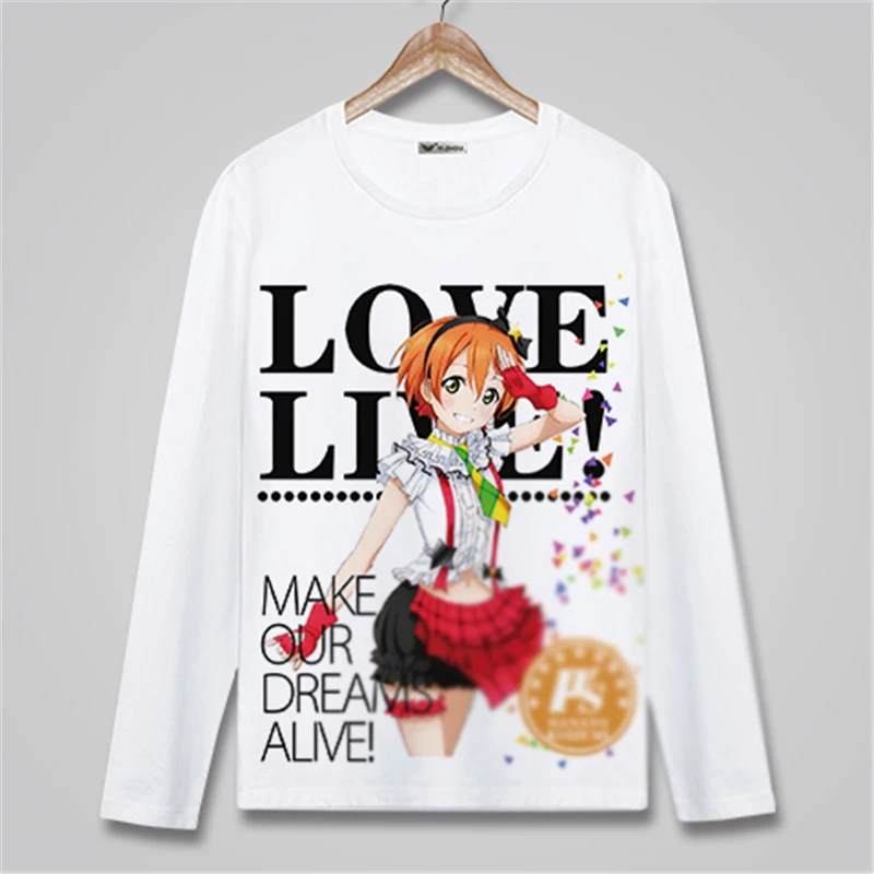 1 шт. аниме Kotori Minami LoveLive! Школьный проект idol футболка унисекс с длинными рукавами