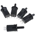 Дверной выключатель 125-250 В, для дезинфекции освесветильник холодильника, шкафа, гардероба, черный