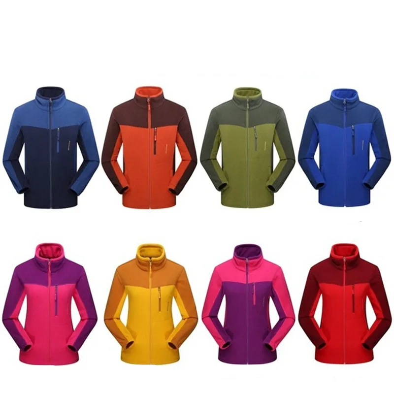 Уличные флисовые куртки зимние мужские и женские дышащие толстые теплые