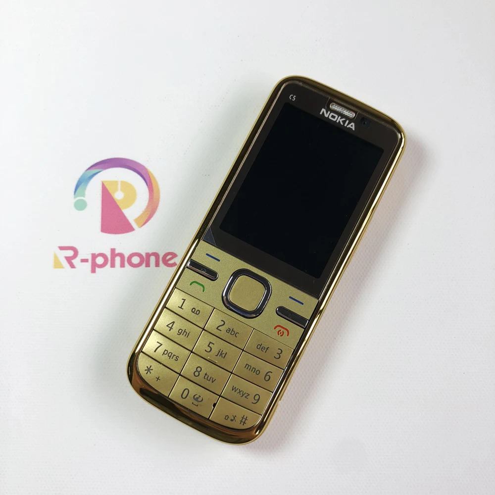 Разблокированный оригинальный NOKIA C5 C5-00 мобильный телефон Иврит Арабский Русский