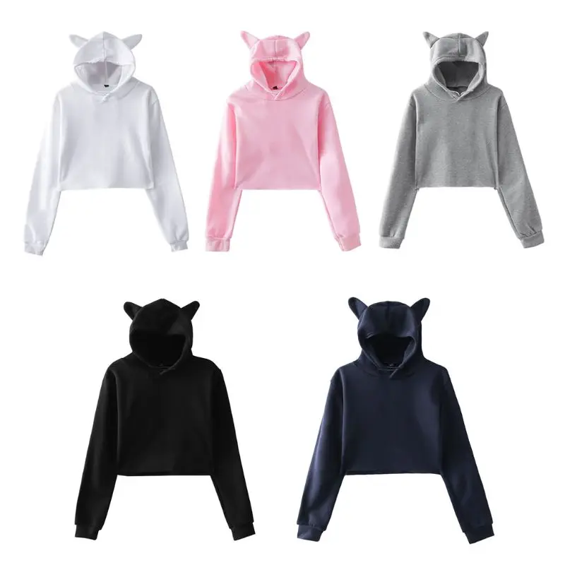 Женские толстовки с длинными рукавами и завязками для девочек милая шапочка