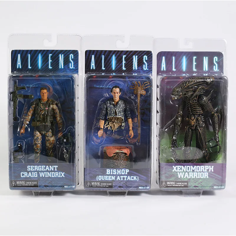 Инопланетянин NECA Xenomorph Warrior Sergeant Крейг Windrix епископ 7 дюймов экшн фигурка