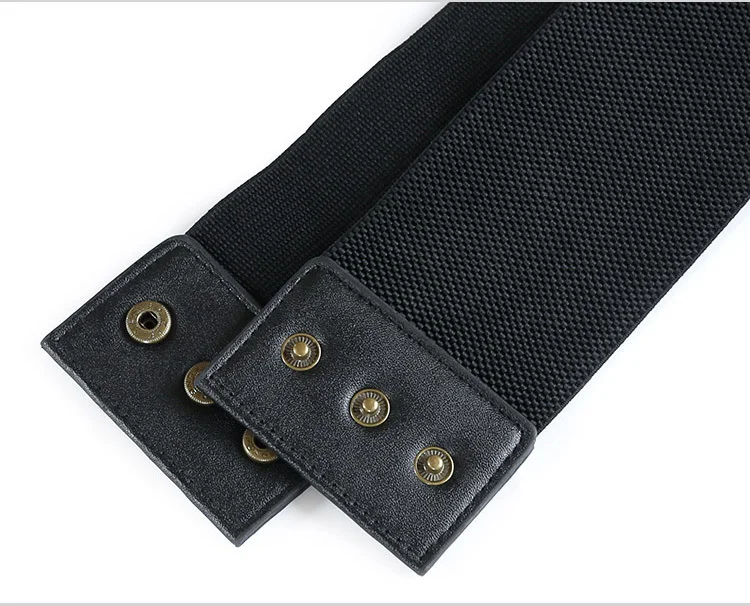 

Wide Solid Soft Leather Cummerbund Female Slimming Bandage Cummerbunds Bow Tie Dress 2020 Hot Vintage Waist Belt Accessories