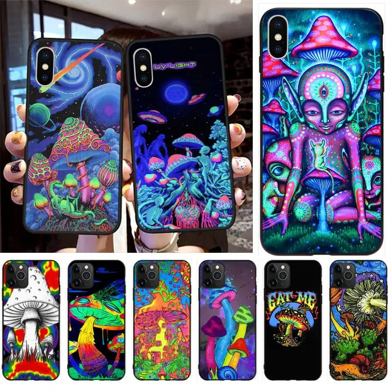 

Trippy Mushroom DIY Printing Phone Case cover Shell for iPhone 11 pro XS MAX 8 7 6 6S Plus X 5S SE 2020 XR case