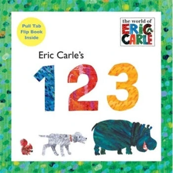 Детская книжка-раскраска Eric Carle's 123 детские книги на английском языке для