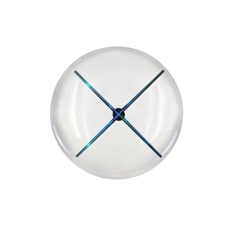 

wholesale round Z5 100cm led holographic acrylic plastic hologram display cover 3D fan case