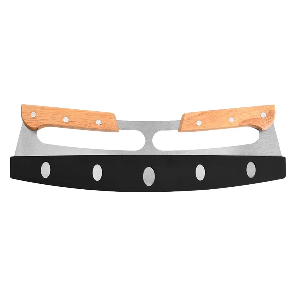 

1 шт. резак для пиццы с ручкой инструмент для резки пиццы резак для теста для резки (серебристый)