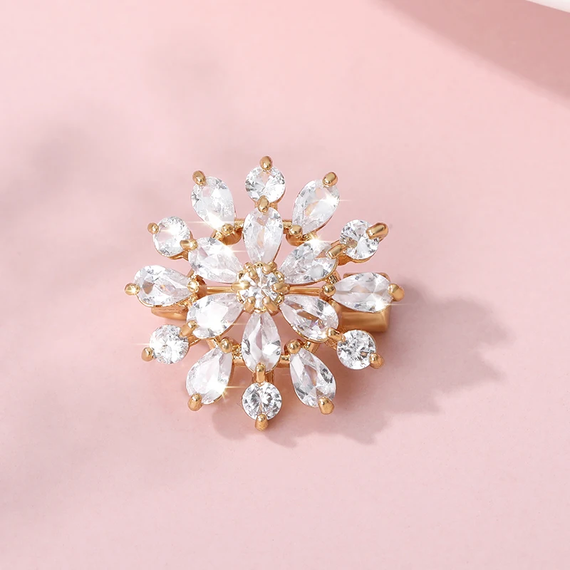 Новинка 2020 подсолнечника булавки с украшением в виде кристаллов циркон брошь для