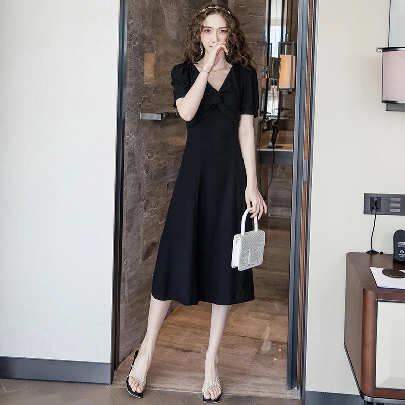 

dress summer 2020 Casual Boho Party banquet Dresses Womens V-Neck Fashion Summer Dress Short Sleeve Loose Midi Dress