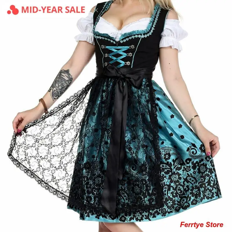 

Imily Vintage Mini Dress Women Off Shoulder Puff Sleeve Lace Up Bowknot Lace Patchwork Floral Print A-line Dress Femme Vestidos