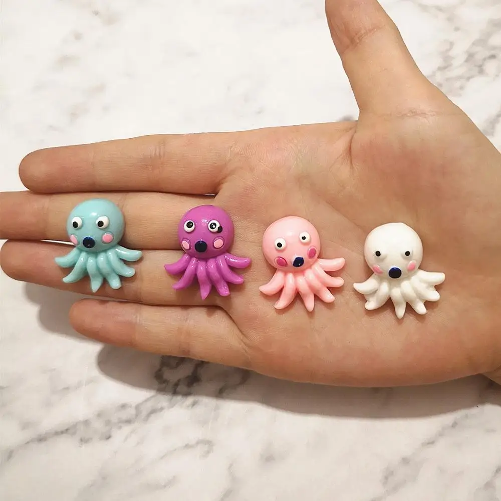 6 шт. Единорог Осьминог Дельфин полимерная слизь Игрушка подвеска для детей Flatback