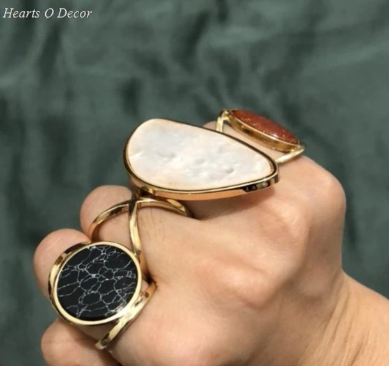 Потрясающее каменное коктейльное эффектное кольцо черно белое bijoux вечерние