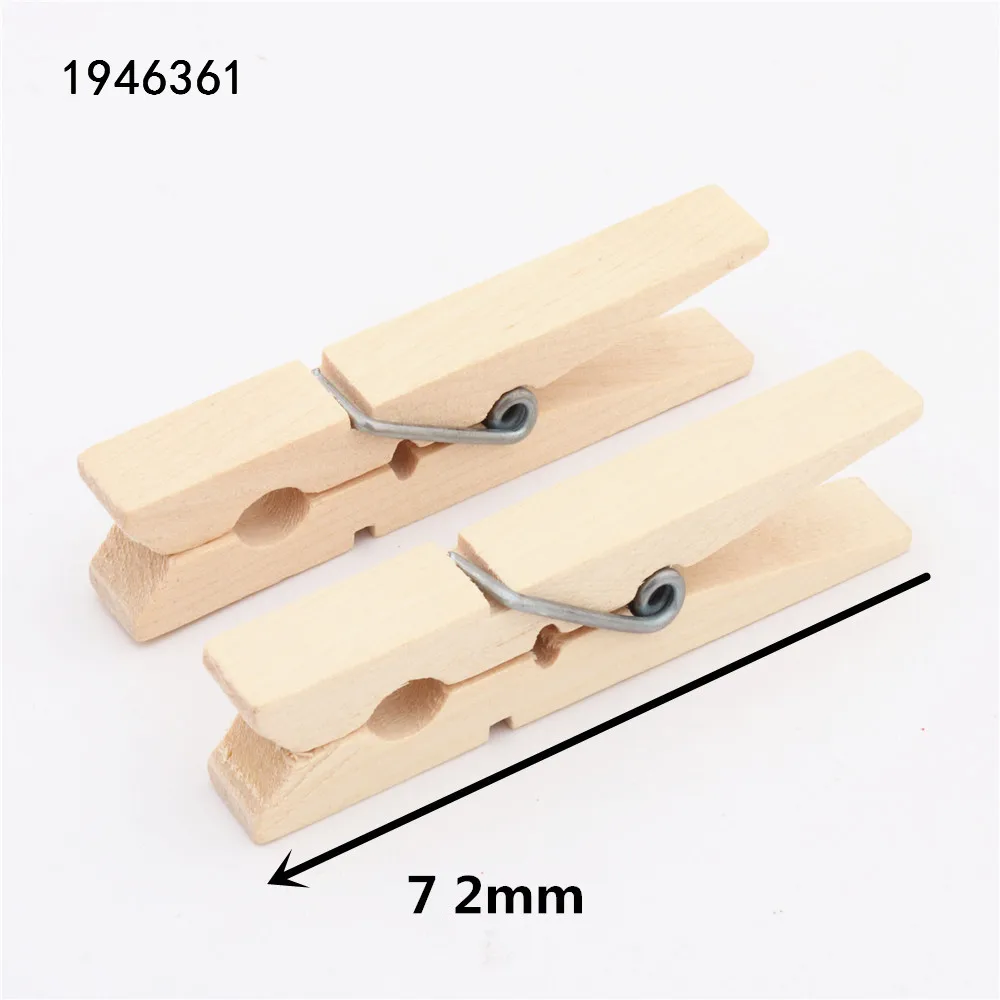 2pcs 72mm 25 мм, 35 мм, 45 мм, 60 мм, 72 мм, цветные деревянные зажимы для фотографий, прищепки, декоративные зажимы, школьные офисные зажимы - Цвет: 2pcs 72mm