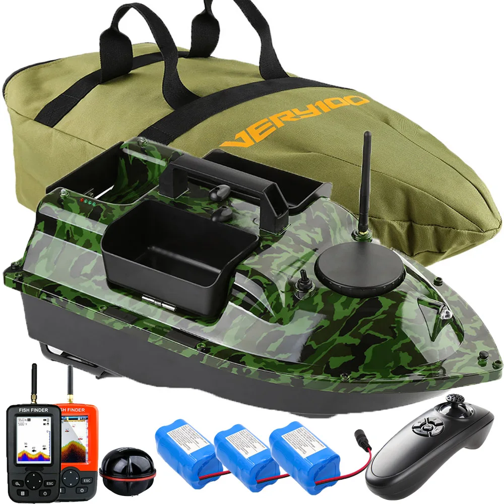 VERY100 Беспроводная рыболовная приманка лодка для ловли карпа с 3 катапультами LCD GPS