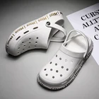 Мужские пляжные сандалии, повседневная обувь, шлепанцы, для воды, для сада