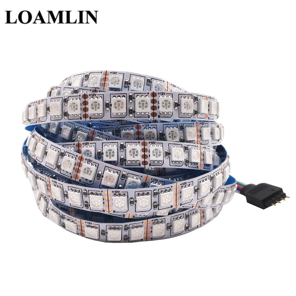 RGB лента на 1 м 5 120 светодиодный s/m SMD 5050 с теплым светом оранжевый синий