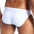 Мужское нижнее белье, брифы для мужчин, дышащие мужские Трусы-слипы, 4 цвета