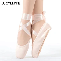 size 28 43 lucyleyte child and adult ballet pointe dance shoes ladies professional ballet dance shoes with ribbons shoes woman