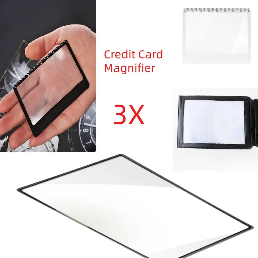 Лупа с увеличительным стеклом ультратонкое увеличительное стекло 305x195/80x лупа из