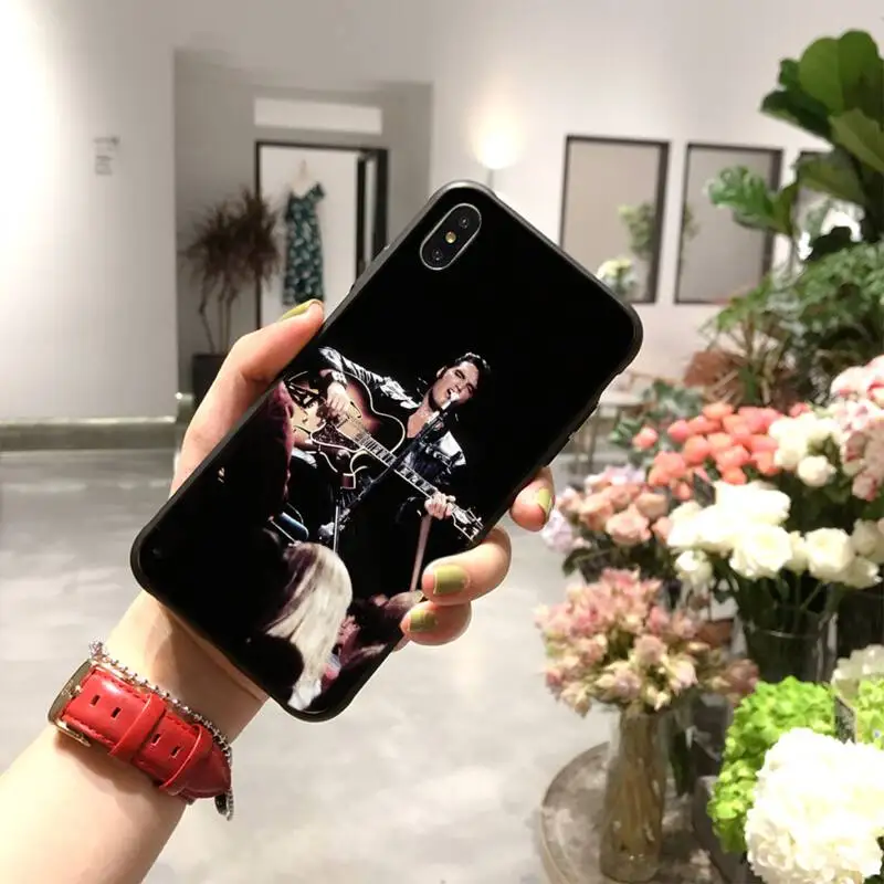 Популярный музыкальный чехол HPCHCJHM Elvis presley для iPhone 11 pro XS MAX 8 7 6 6S Plus X 5S SE 2020 XR |