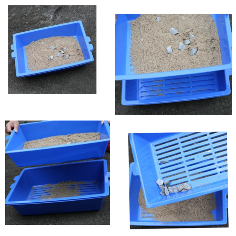 Лоток для кошачьего туалета тройной кошачий наполнитель легко чистится 3 лотка