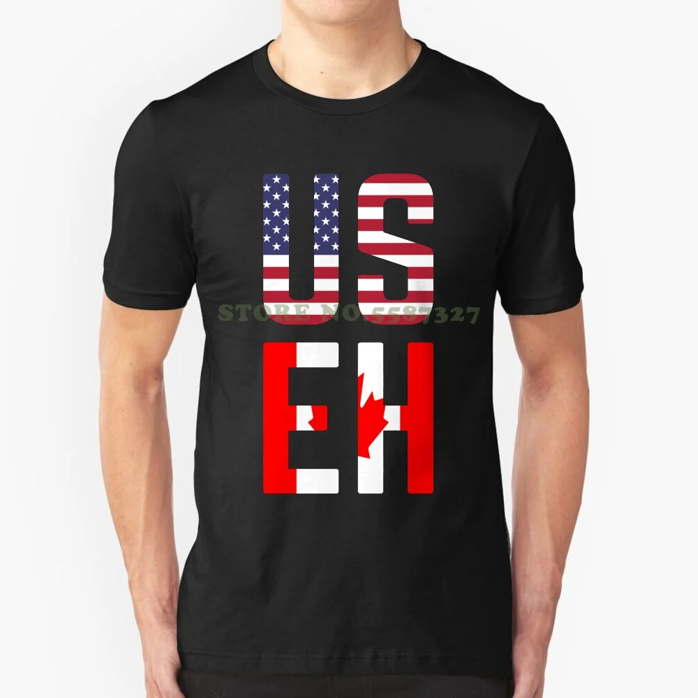 USEH Америка Канада Флаг Забавный Американский канадский футболка футболки для