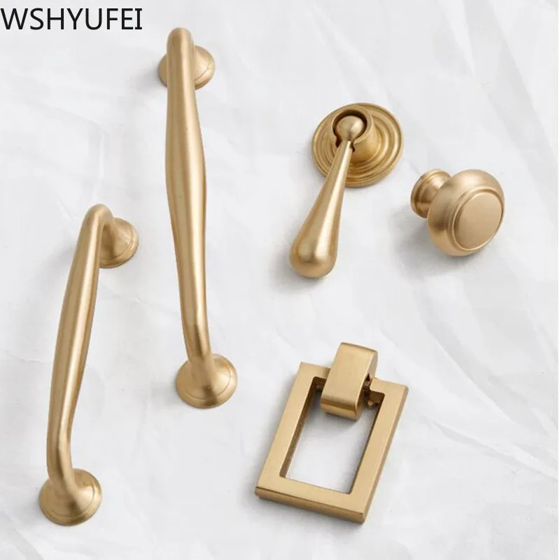 Горячая продажа латунный ящик с ручками ручка платяного шкафа Кухонная дверного