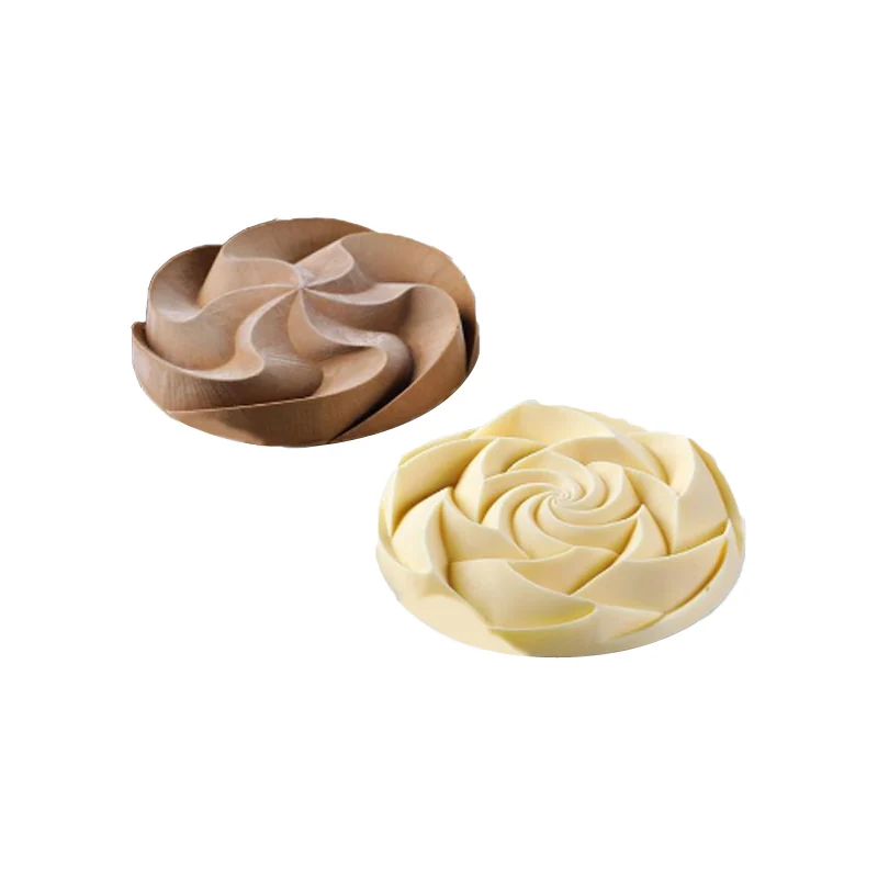 Meibum 8 Cavity 3D Spiral Silicone Cake Mold French Dessert Pan Chocolate Brownie Mousse Mould Muffin Pastry Tray Baking Tools | Дом и сад