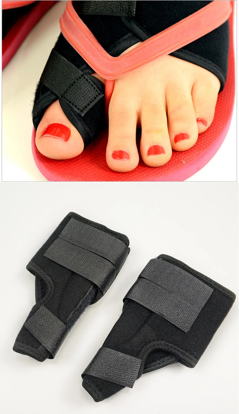 

2Pairs Adjustable Bunion Posture Corrector Big Toe Separator Splint Protection System Thumb Bone Hallux Valgus Adjuster Wraps