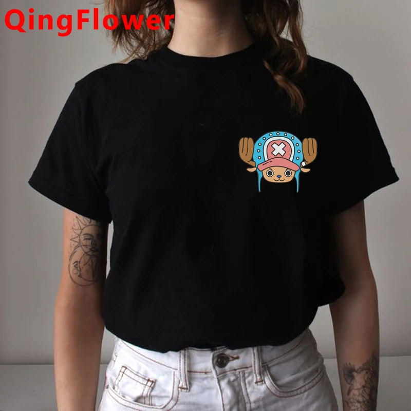 

Japanese Anime One Piece Luffy Zoro Harajuku T Shirt Women Funny Cartoon Graphic T-shirt Ullzang Tshirt 90s Cool Top Tees Female