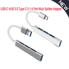 USB-концентратор с портом USB Type-C 3,0 3,1, 4 порта, мультиразветвитель, адаптер OTG для Lenovo, HUAWEI, ПК, Macbook Pro, 15 Air Pro, аксессуары, USBHub