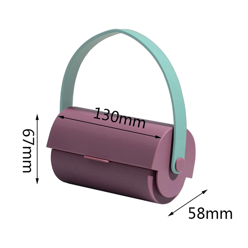 

Manual Home Roller Sticking Device Lanyard and Replaceable Stickers Dust Removal Sticky Hair Roller Remove Clothing Pet Hair