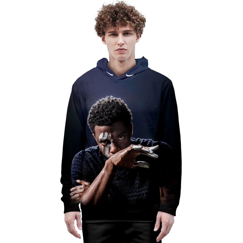 

Толстовка знаменитого актера R.I.P.Chadwick Boseman толстовки WAKANDA FOREVER толстовки мужские толстовки с 3D-принтом Детская толстовка высокого качества