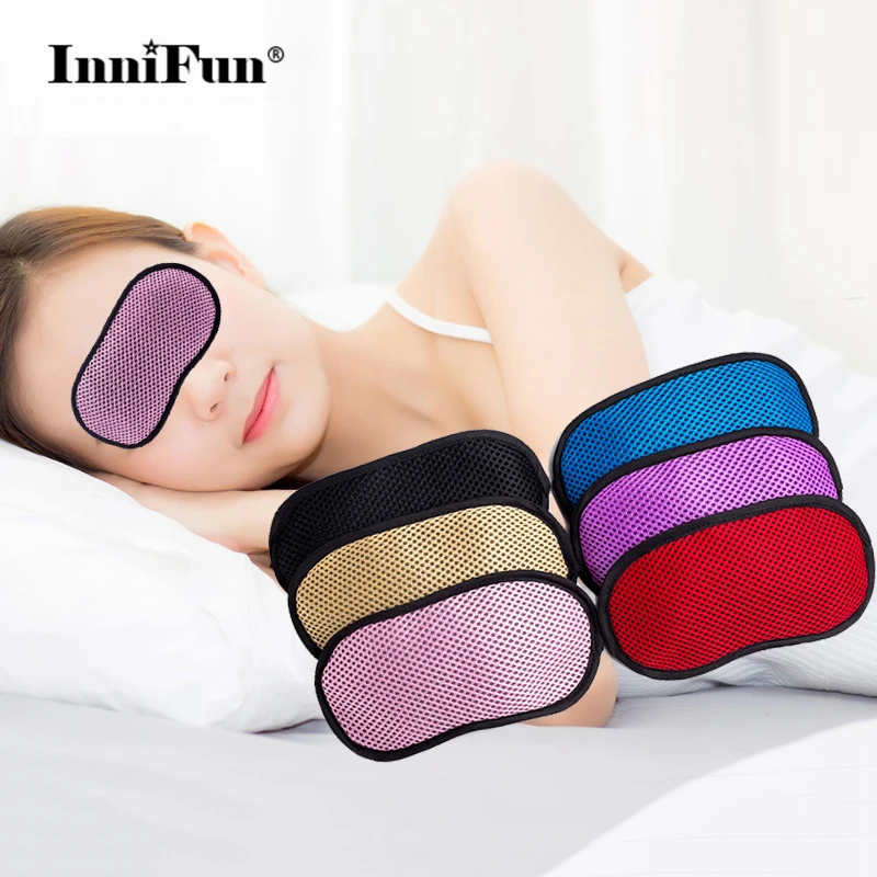 

Breathable Sleep Mask Sleeping Eye Mask Bamboo Charcoal Cotton Light Portable Eye Cover Eyeshade Sleeping Health Care