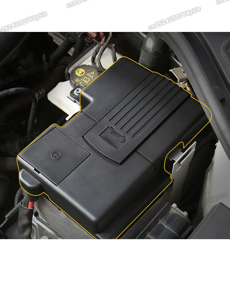 fireproof abs car batter cover dust proof protector for volkswagen t roc vw t-roc 2017 2018 2019 2020 2021 2022 accessories auto |