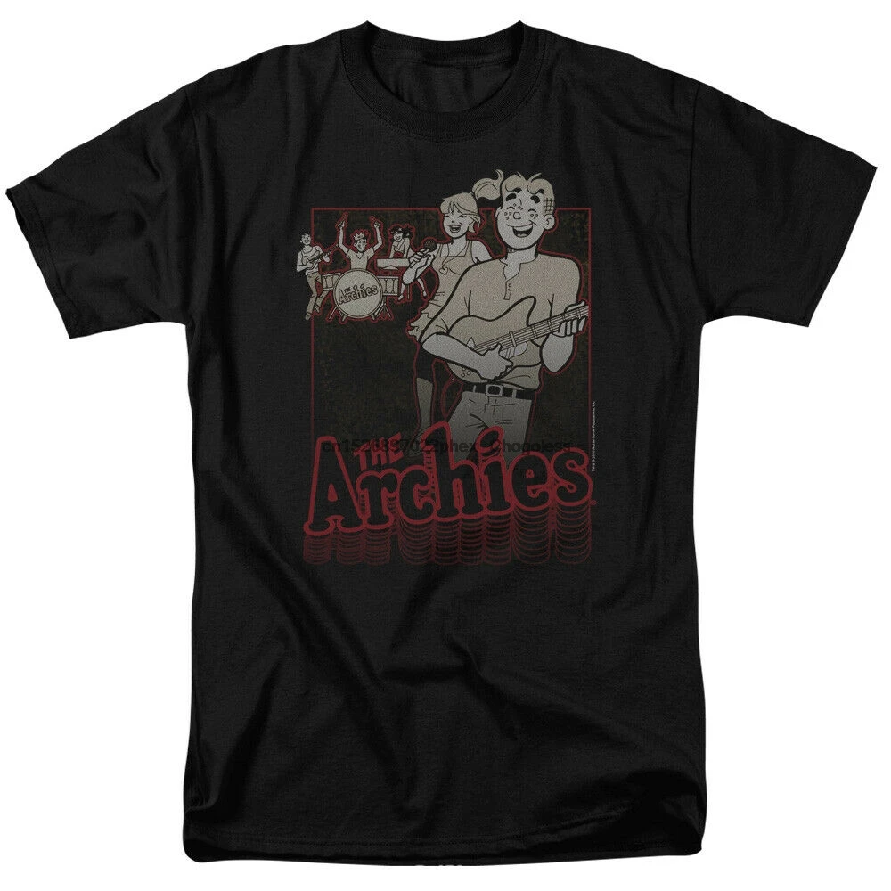 Футболка Archie Comics The Archies Performance Лицензированная черная футболка для