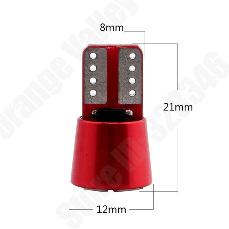 10 шт. суперъяркие Автомобильные светодиодные лампы T10 168 194 W5W 6 4014 SMD DC 12 В |