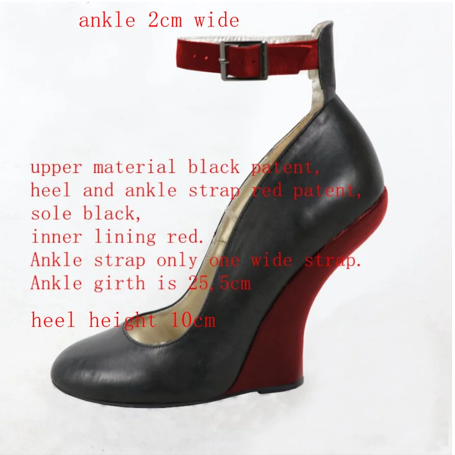 

Sorbern Sexy Heelless Women Shoes With Ankle Straps Real Leather Matt Black Lady Pump Comfortable Heel Height Custom Color