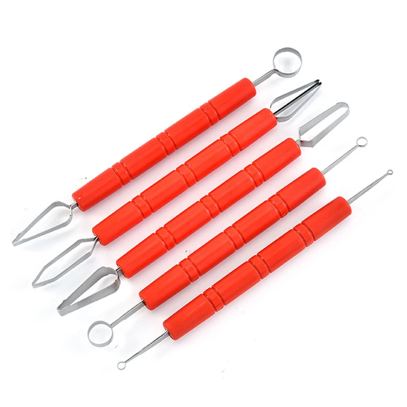 Pottery Tools Caving Knife Set Polymer Clay Modeling Sculpturing Sculpture Pull Carving Knife Poke Knife Double Wire Broach Tool