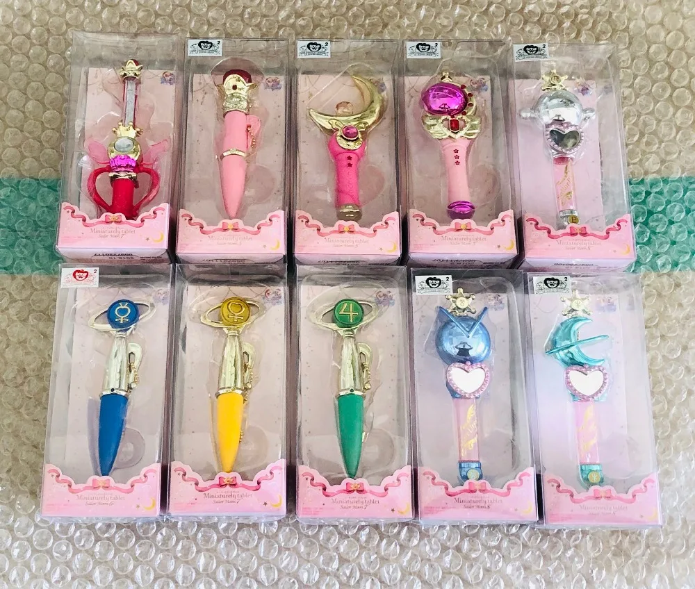 PrettyAngel-Подлинная Bandai Sailor Moon 25th anniversary миниатюрная таблеточная палочка(без конфет) Mars Jupiter Venus Pluto Uranus