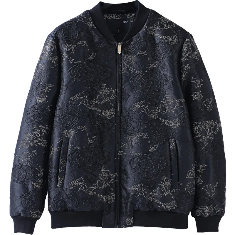 Бесплатная доставка новая модная мужская весенне-осенняя тонкая жаккардовая