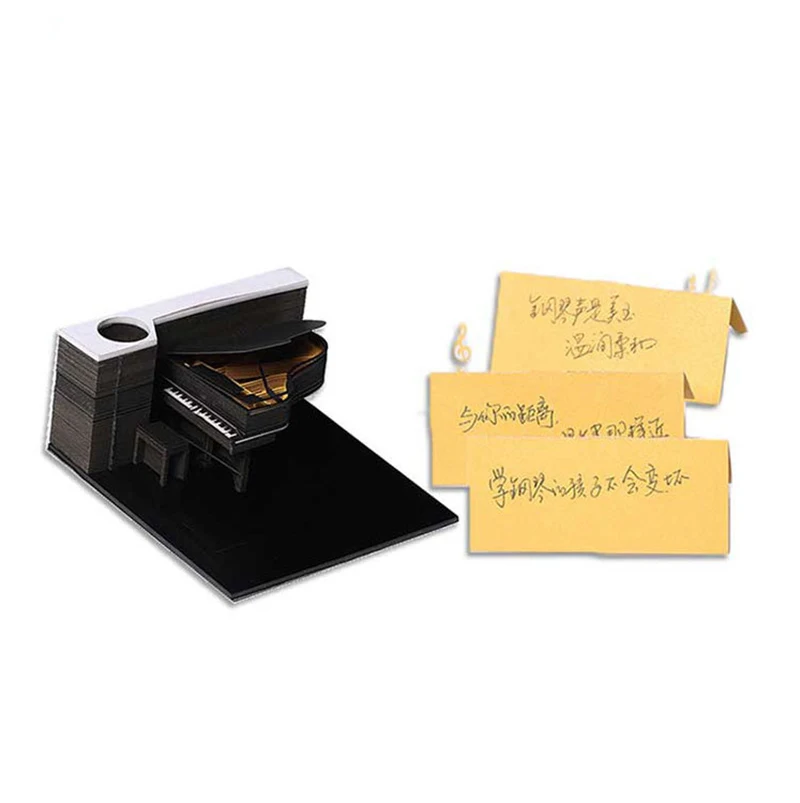 3D фортепиано Post It Sticky Notes Index Tabs японские блокноты для заметок Notas Adhesivas закладки-наклейки офисные украшения карты для слов