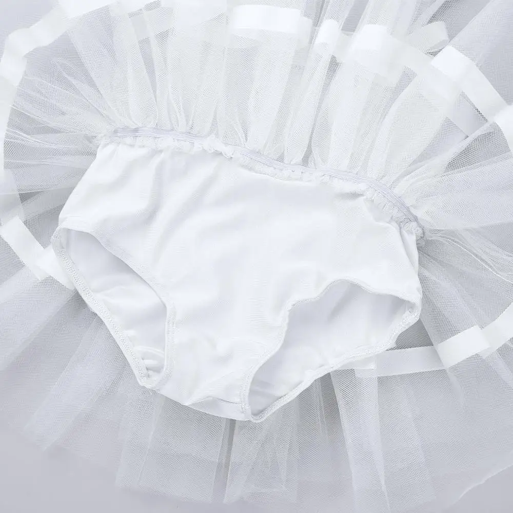 Детское балетное трико без рукавов с бантом Гимнастическое для девочек Балетное