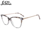 Оправа для женских очков SASAMIA, ацетатная, с металлическими дужками, черепаховая оправа, 6 цветов