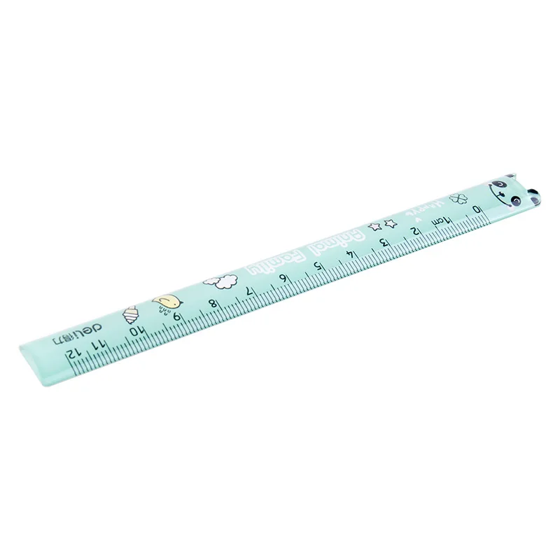 

12cm Pupil Cartoon Cute Ruler Measuring Ruler Math School Kids Stationery