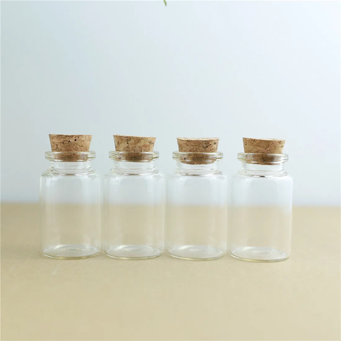 50pcs/lot 30*50mm 20ml DIY Mini Wishing Glass Bottles Cork Crafts Jars Stopper Transparent Empty | Дом и сад